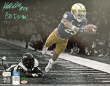 Kyren Williams Autographed "Go Irish" 11" x 14" Photo Beckett / GDL LE 23