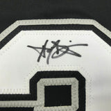 Autographed/Signed HAROLD BAINES Chicago Black Baseball Jersey Beckett BAS COA