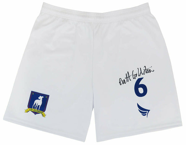 Brett Goldstein Signed Ted Lasso AFC Richmond Roy Kent #6 Soccer Shorts (SS COA)