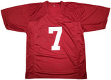 ALABAMA CRIMSON TIDE ELI RICKS AUTOGRAPHED RED JERSEY BECKETT BAS WITNESS 209473