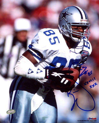 KEVIN WILLIAMS AUTOGRAPHED 8X10 PHOTO COWBOYS "XXVIII XXX" MCS HOLO 208946