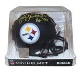 Jack Lambert Autographed Pittsburgh Steelers VSR4 Mini Helmet Beckett 39026