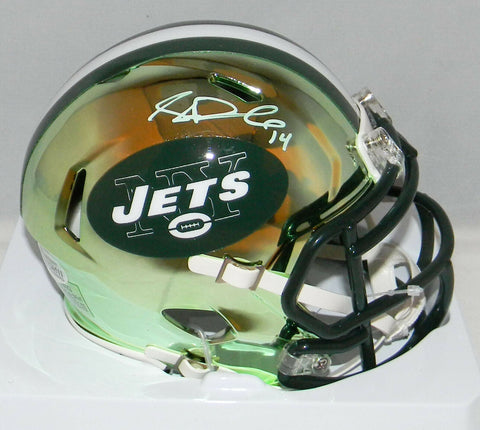 SAM DARNOLD AUTOGRAPHED SIGNED NEW YORK JETS CHROME SPEED MINI HELMET BECKETT