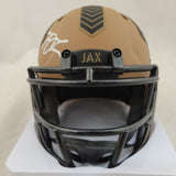 TREVOR LAWRENCE SIGNED JACKSONVILLE JAGUARS STS 2 SPEED MINI HELMET FANATICS QR