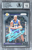 Lakers Shaquille O'Neal Signed 2018 Panini Prizm HM #6 Card AG GM 10! BAS Slab