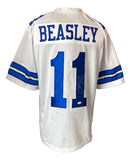 Cole Beasley Dallas Signed White Football Jersey JSA Hologram