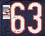 Jay Hilgenberg Signed Chicago Bears Jersey Inscribed "SB XX Champs" (JSA COA)