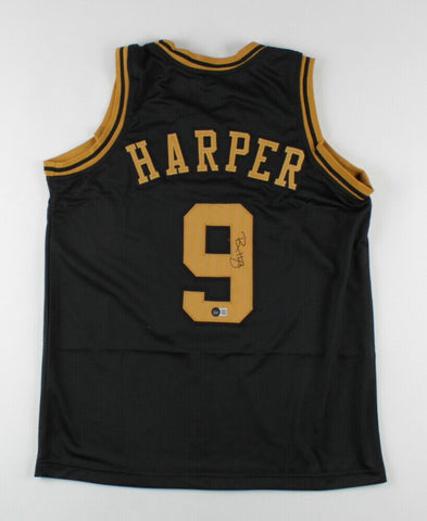 Ron Harper Signed Chicago Jersey (Beckett COA) 3xBulls World Champion 1996-1998