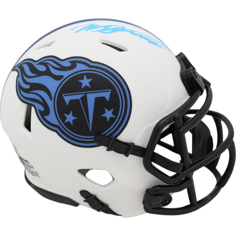 Will Levis Autographed/Signed Tennessee Titans Lunar Mini Helmet FAN 48355