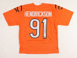 Trey Hendrickson Signed Cincinnati Bengals Jersey (Playball Ink) 2017 3rd Rnd Pk