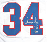 Thurman Thomas Autographed White Pro Style Jersey w/HOF - Beckett W Hologram