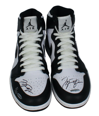 Michael Jordan Autographed Legacy Edition 1's and 22's Shoes UDA LE 5/23