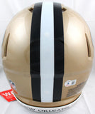 Darren Sproles Signed Saints F/S Speed Authentic Helmet w/Who Dat-Beckett W Holo