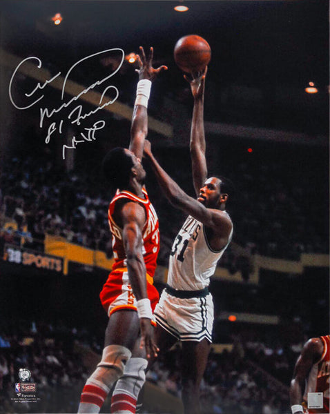 Cedric Maxwell Signed Celtics Action 16x20 Photo w/81 Finals MVP -(SCHWARTZ COA)