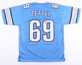 Anthony Zettel Signed Detroit Lions Jersey (JSA COA) Star Defensive End