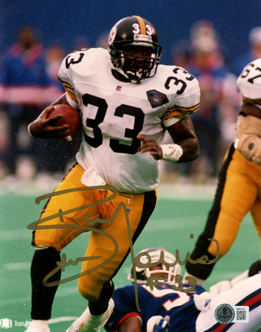 Bam Morris Autographed Pittsburgh Steelers 8x10 Photo Beckett 45609