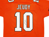 DENVER BRONCOS JERRY JEUDY AUTOGRAPHED SIGNED ORANGE JERSEY JSA STOCK #233880