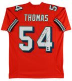 Zach Thomas Signed Dolphins Jersey (Beckett QR) Miami 7xPro Bowl Linebacker