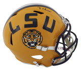 LSU Ja'Marr Chase Signed Full Size Speed Rep Helmet W/ Case BAS Witnessed