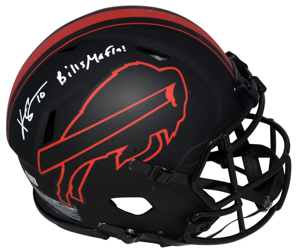 KHALIL SHAKIR AUTOGRAPHED BUFFALO BILLS ECLIPSE AUTHENTIC SPEED HELMET BECKETT