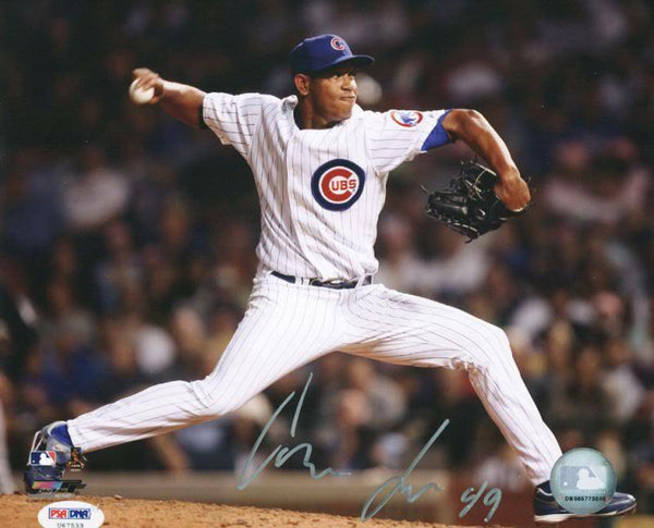 Cubs Carlos Marmol Signed Authentic 8X10 Photo Autographed PSA/DNA #U67533