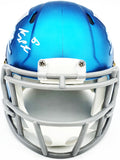 SAM LAPORTA AUTOGRAPHED LIONS MATTE BLUE ALTERNATE MINI HELMET BECKETT 230027