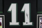 A.J. BROWN (Eagles black SKYLINE) Signed Autographed Framed Jersey Beckett