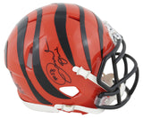 Bengals Joseph Ossai Authentic Signed Speed Mini Helmet W/ Case BAS Witnessed