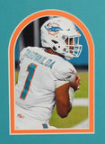 Tua Tagovailoa Signed Miami Dolphins 34"x42" Framed Custom Jersey(Fanatics Holo)