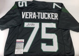 Alijah Vera-Tucker Signed New York Jets Jersey (JSA COA) 2021 1st Rnd Pck O Line