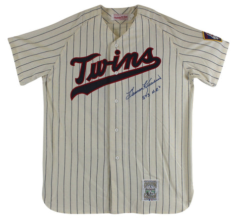 Twins Harmon Killebrew "573 HR's" Signed CC Mitchell & Ness Jersey BAS #BD20026