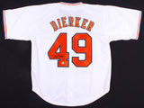 Larry Dierker Signed Astros Jersey (Fiterman Sports Hologram) Houston(1964-1976)