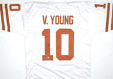 Vince Young Autographed College White Style Jersey - Beckett W Hologram *Black