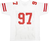 SAN FRANCISCO 49ERS NICK BOSA AUTOGRAPHED WHITE JERSEY BECKETT WITNESS 230701