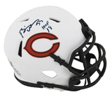 Bears Brian Urlacher "HOF 18" Signed Lunar Speed Mini Helmet BAS Witnessed