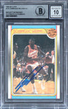 Hawks Dominique Wilkins Signed 1988 Fleer #125 AS Card Auto 10! BAS Slabbed