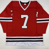 Autographed/Signed CHRIS CHELIOS Chicago Red Hockey Jersey JSA COA Auto