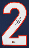 Steve Atwater Authentic Signed Navy Pro Style Jersey Autographed BAS Witnessed