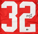 TreVeyon Henderson Signed Ohio State Buckeyes Jersey (Beckett) Junior Running Bk