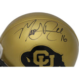 Matt Russell Signed Colorado Buffaloes VSR4 Replica Mini Helmet BAS 44187