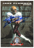 Jake Plummer Signed ASU 1997 SB All American RC Card #94 w/Snake - (SS COA)