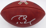 Tom Brady Autographed Salute To Service NFL Leather Football Patriots Fanatics