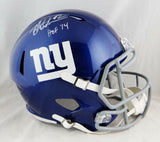 Michael Strahan Autographed NY Giants F/S Speed Helmet w/ HOF- JSA W Auth *White