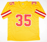 Christian Okoye Signed Chiefs Throwback Jersey (Beckett) Rushing Yards Ldr. 1989