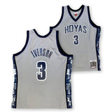 Allen Iverson Autographed Georgetown Hoyas Mitchell Ness Swingman Jersey JSA G