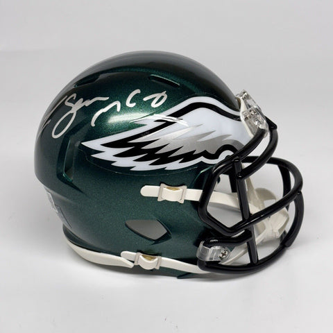 LESEAN MCCOY AUTOGRAPHED SIGNED PHILADELPHIA EAGLES MINI HELMET BECKETT