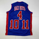 Autographed/Signed Joe Dumars & Dennis Rodman Detroit Bad Boys Jersey JSA COA