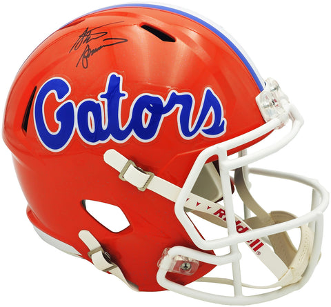 STEVE SPURRIER AUTOGRAPHED FLORIDA ORANGE FULL SIZE SPEED HELMET BECKETT 236152