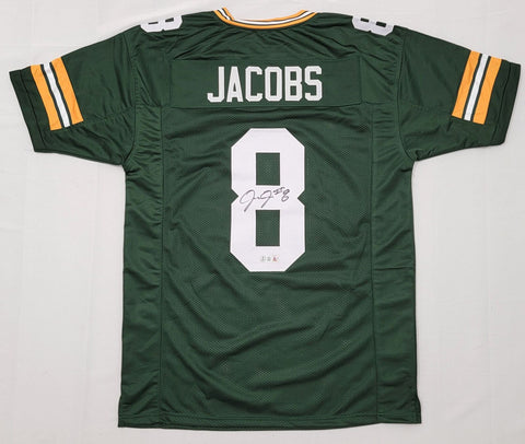 Josh Jacobs Autographed Green Bay Packers Pro Style Jersey Beckett Witnessed