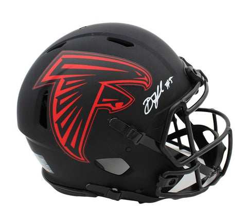 Drake London Signed Atlanta Falcons Speed Authentic Eclipse NFL Helmet